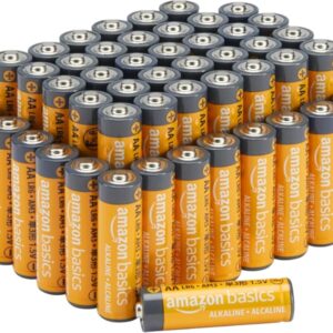 Amazon Basics 48-Pack AA Alkaline High-Performance Batteries, 1.5 Volt, 10-Year Shelf Life